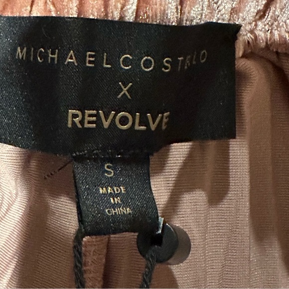 Michael Costello x REVOLVE Rosana Pants Mauve Flare Women’s Size Small New - Picture 7 of 9